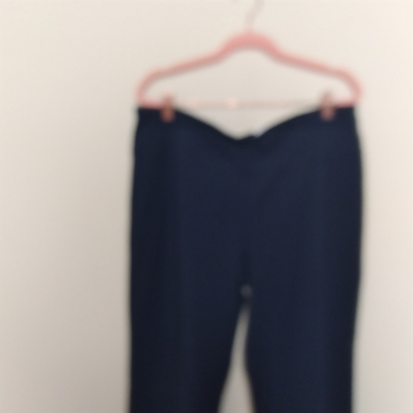 Style & Co Navy Blue Mid Rise Tummy Control Bootcut Ess Yoga Trousers Size XL - Picture 8 of 12